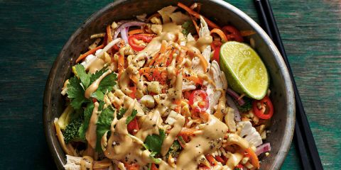 Asian style salad with ‘core’ slaw 