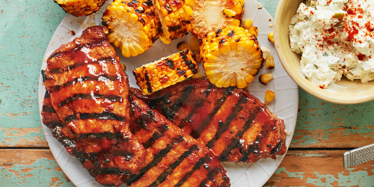 BBQ pork loin steaks