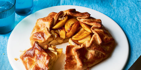 Cheese and apple galette