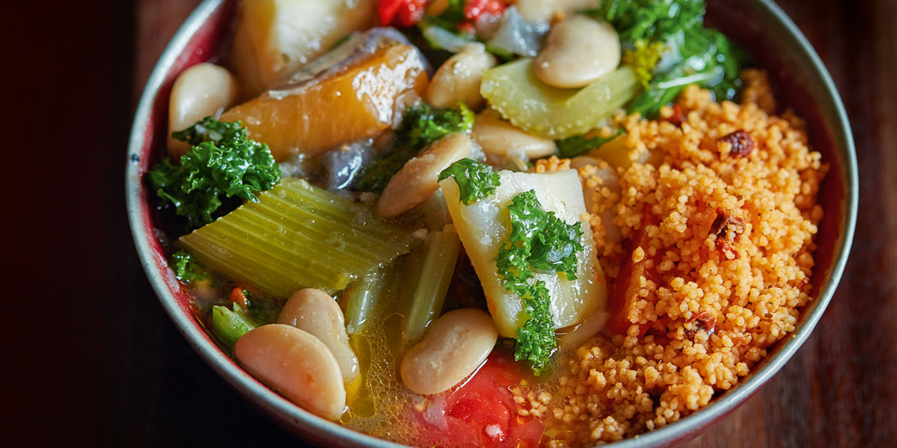 Slow cooked root veg stew