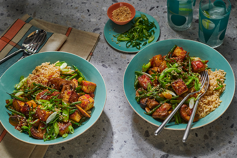 Sticky Mushroom & Tofu Rice Bowl 780x520