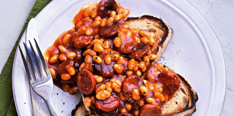 Bbq beans on toast