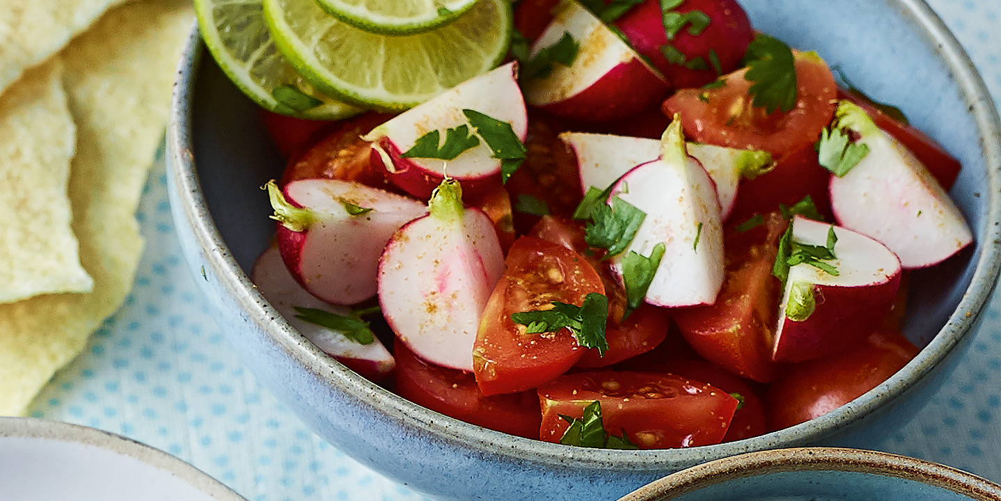 Radish and tomato salad