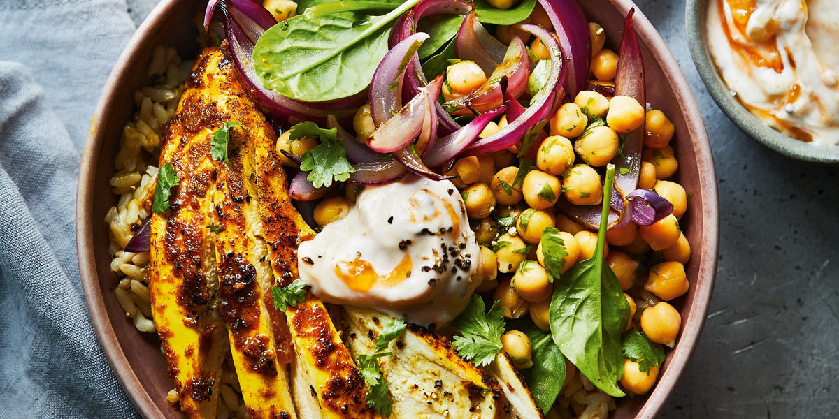 Chicken korma Buddha bowl