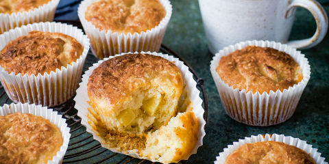 Pineapple and coconut muffins