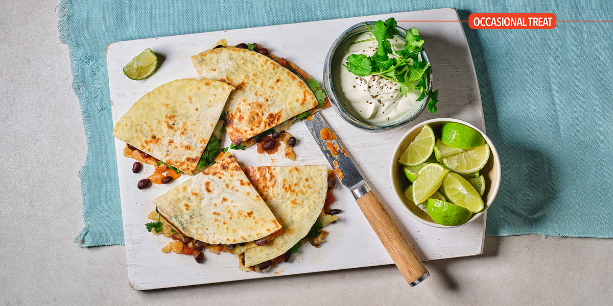 Black bean quesadillas