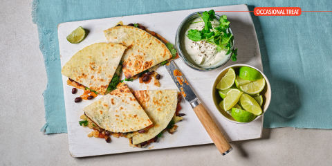 Black bean quesadillas