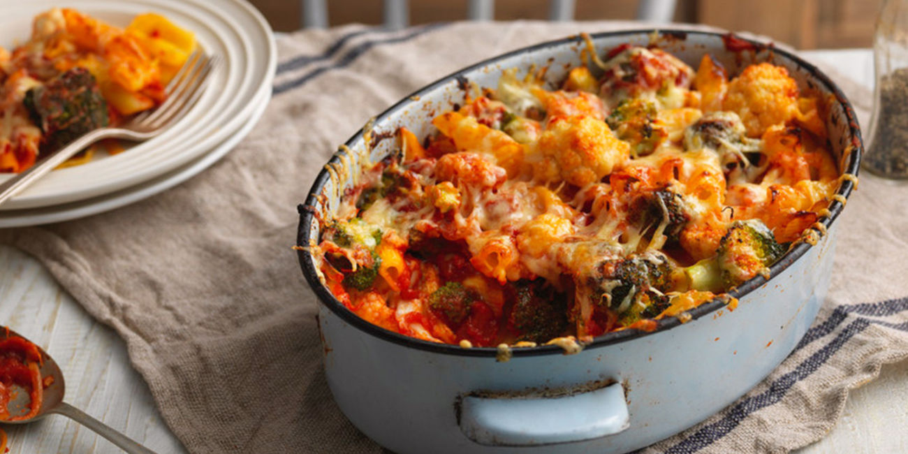 Veggie pasta bake