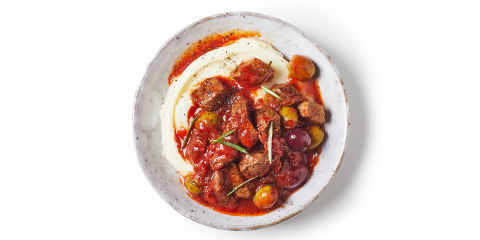 Tuscan-style beef stew with mash