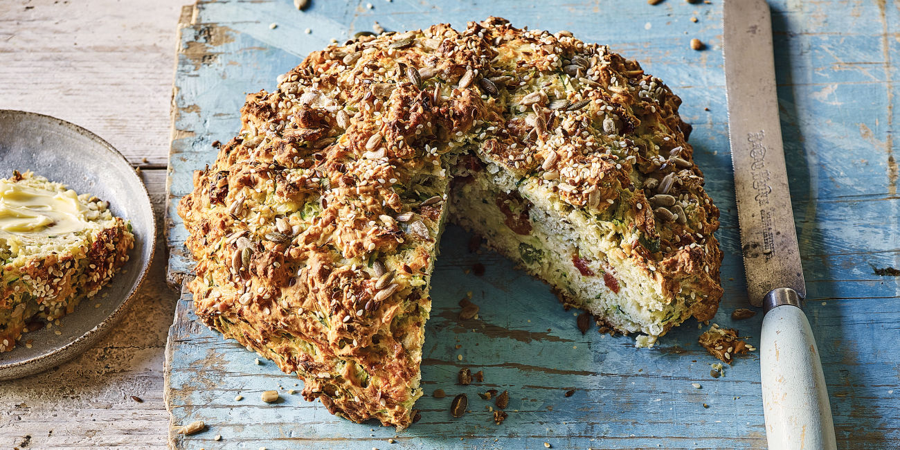 Courgette and Cheddar bread