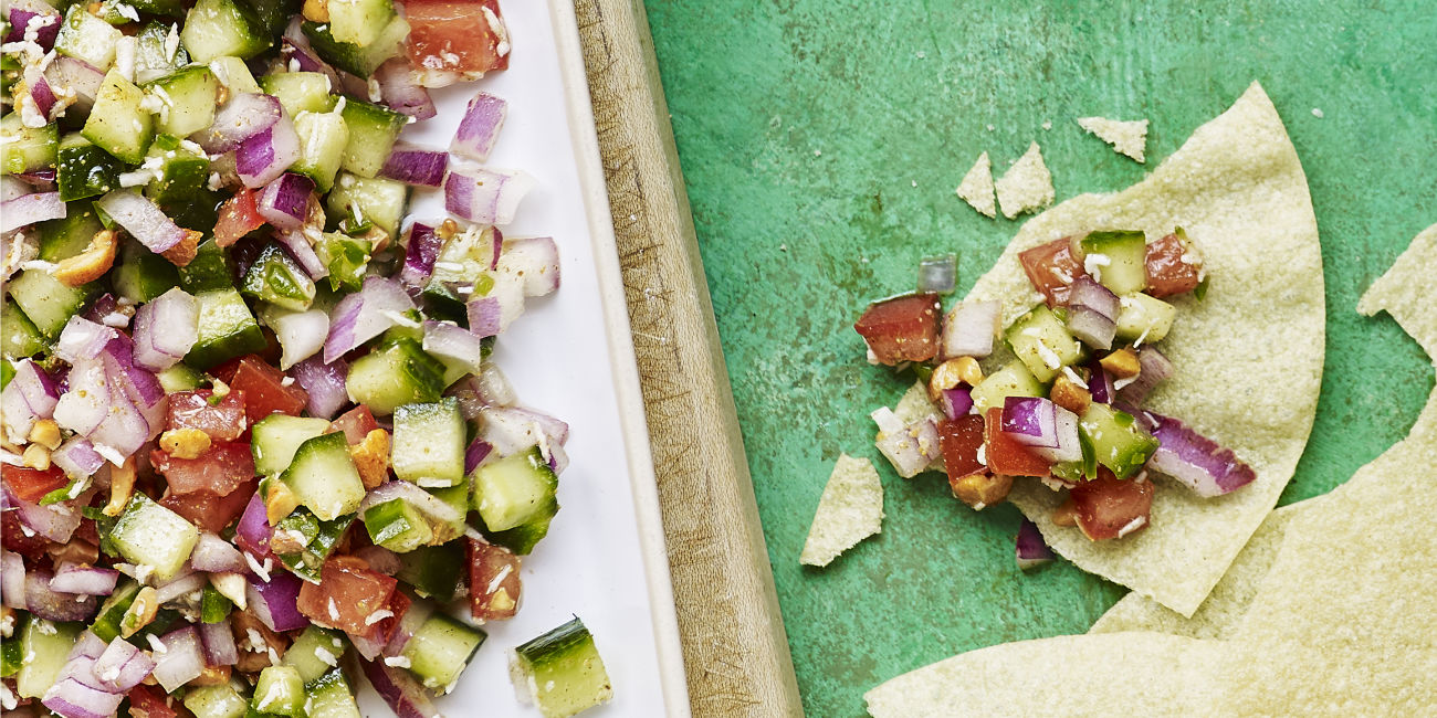 Indian style cucumber salsa