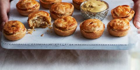 Treacle ham and cheese pies 