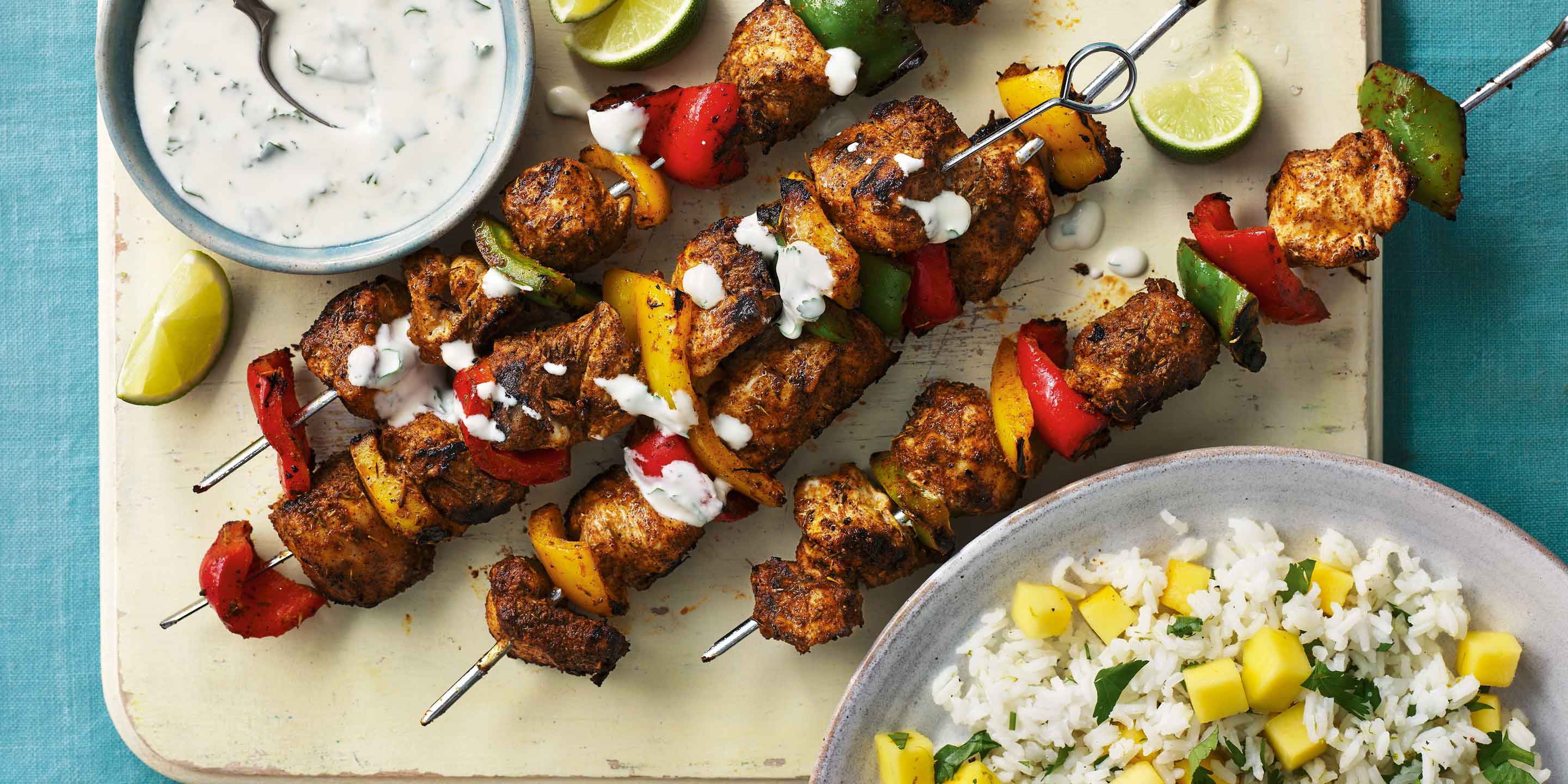 Jerk chicken clearance kabob