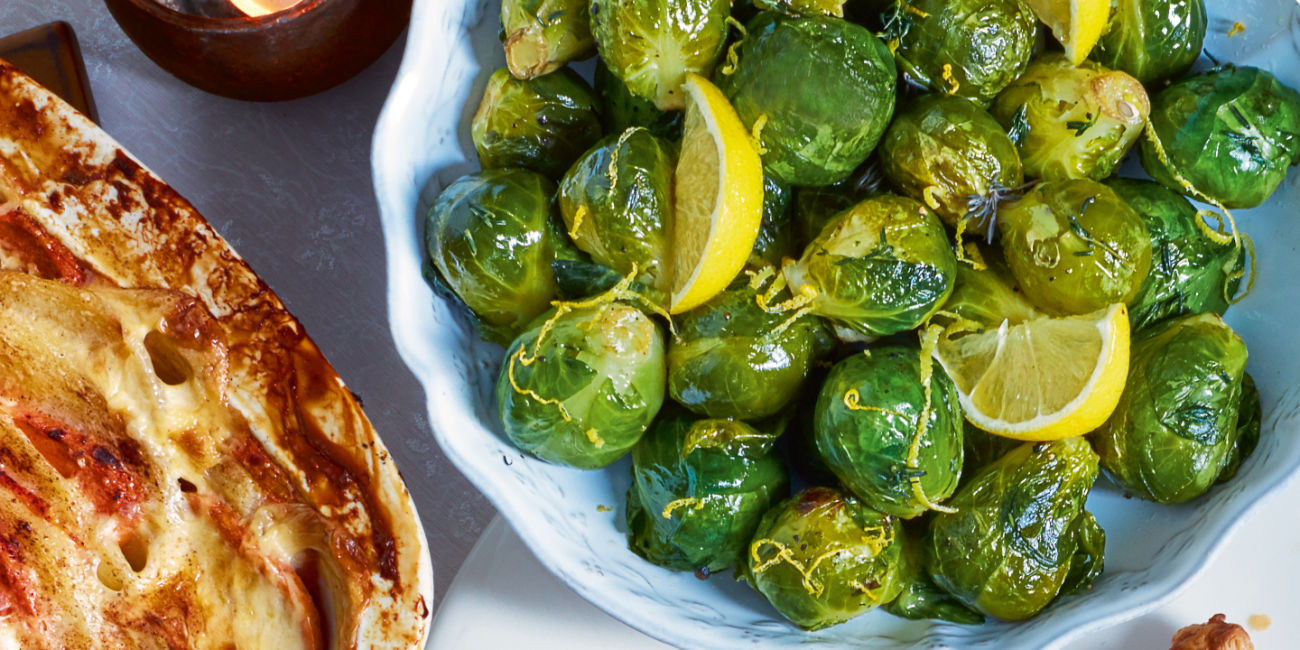 Lemony Brussels sprouts