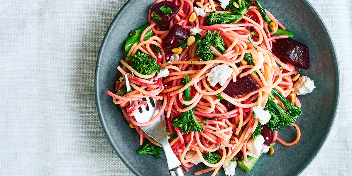 Beetroot & Feta spaghetti