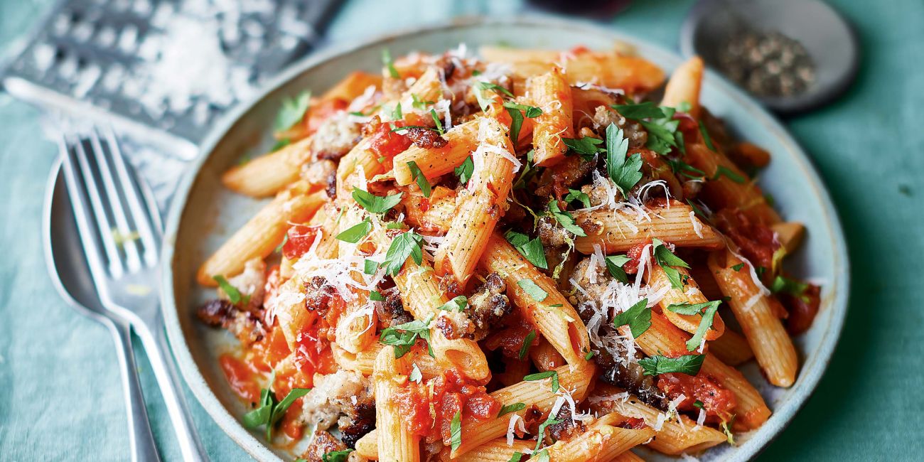 Spicy sausage penne