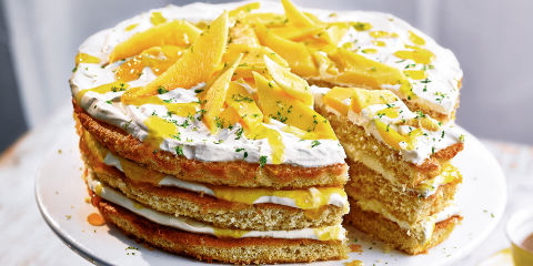 Mango lassi layer cake