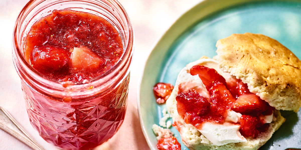 Cheat's strawberry jam