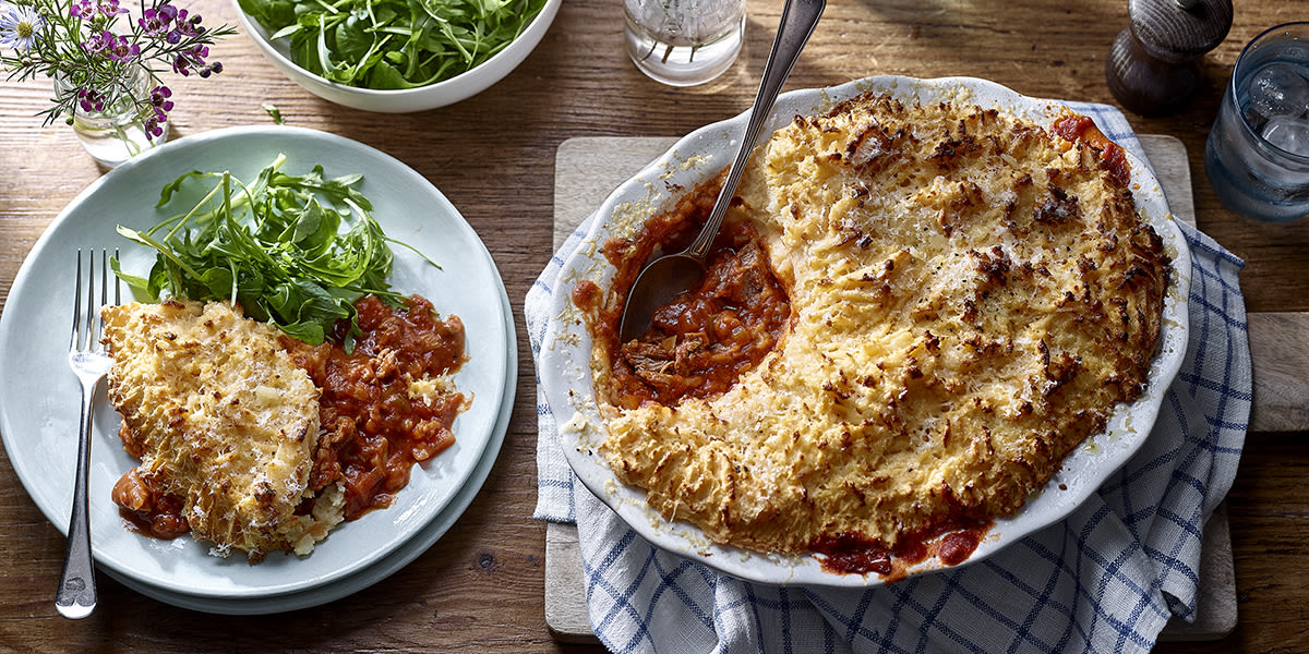 Leftover lamb shepherd's pie