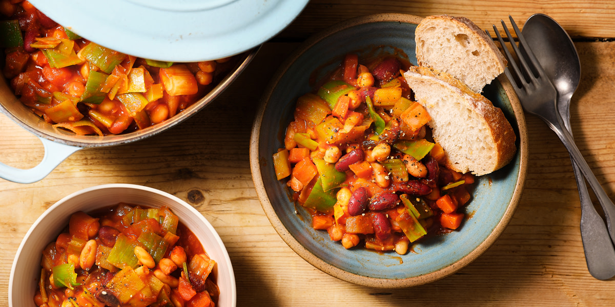 image of Leek & Mixed-Bean Casserole recipe by Co-op