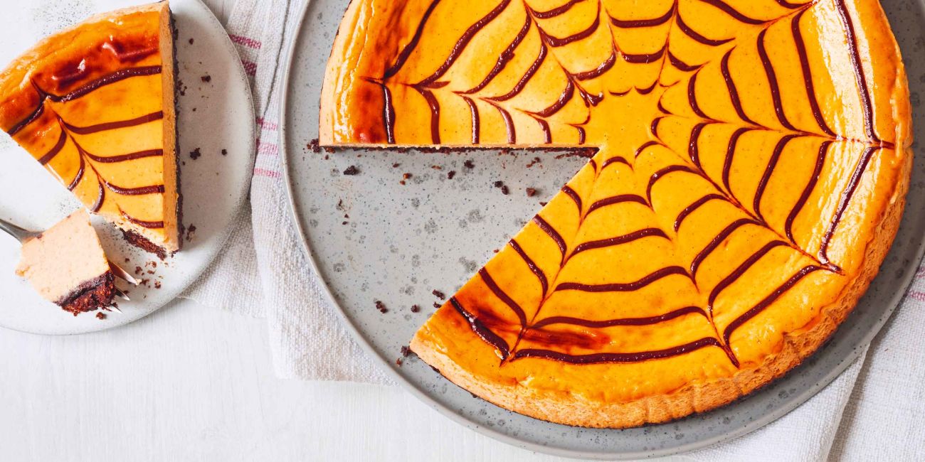 Pumpkin & dark chocolate cheesecake