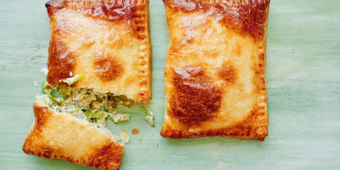Sprout and stilton puffs