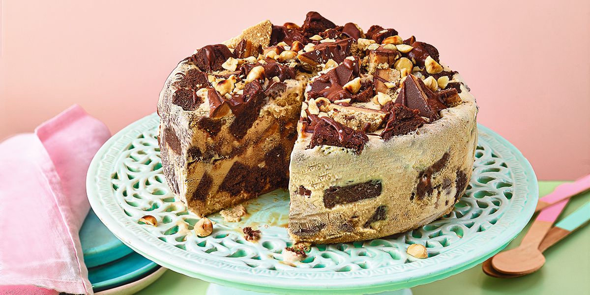 Chocolate & nut ice cream gateau