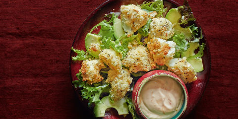 Crispy cauliflower bites