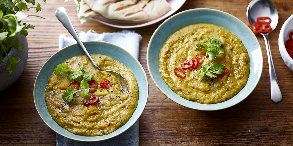 Slow cooker dhal soup