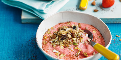 Banana and berry bowls