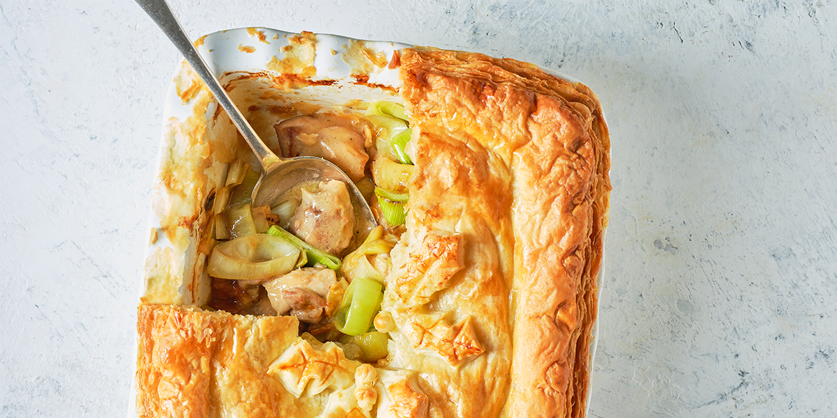 Chicken & leek pot pie - Co-op