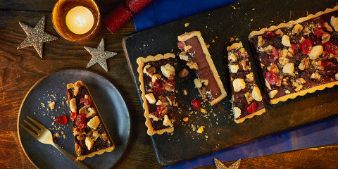 Chocolate tiffin tart 