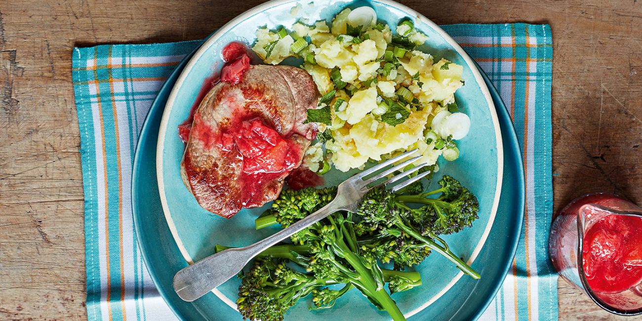 Lamb with plum sauce