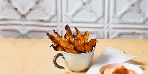 Carrot and sweet potato crisps