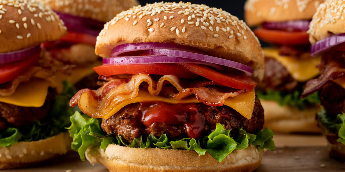 Frank’s RedHot bacon cheeseburger