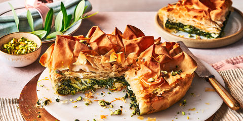 Spinach and feta baklava