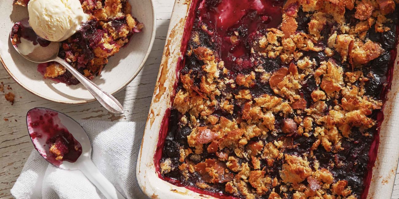 Blueberry brown betty