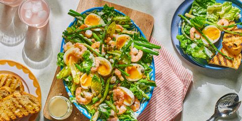Prawn & asparagus salad