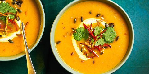 Clementine, carrot & ginger soup 