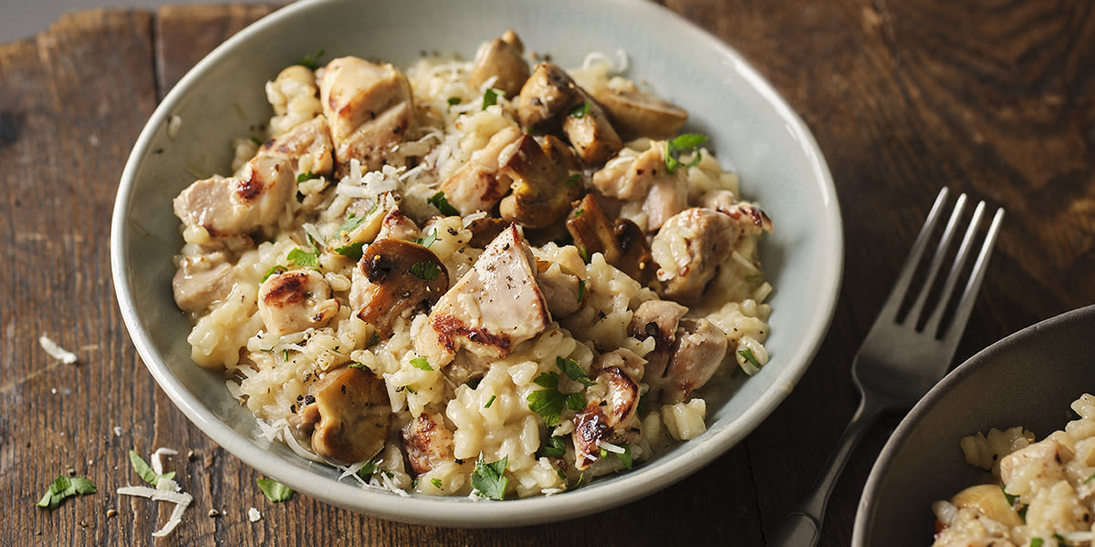 Chicken & mushroom risotto