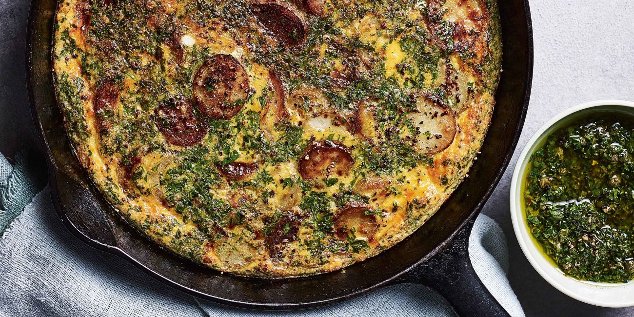 Jersey Royal frittata