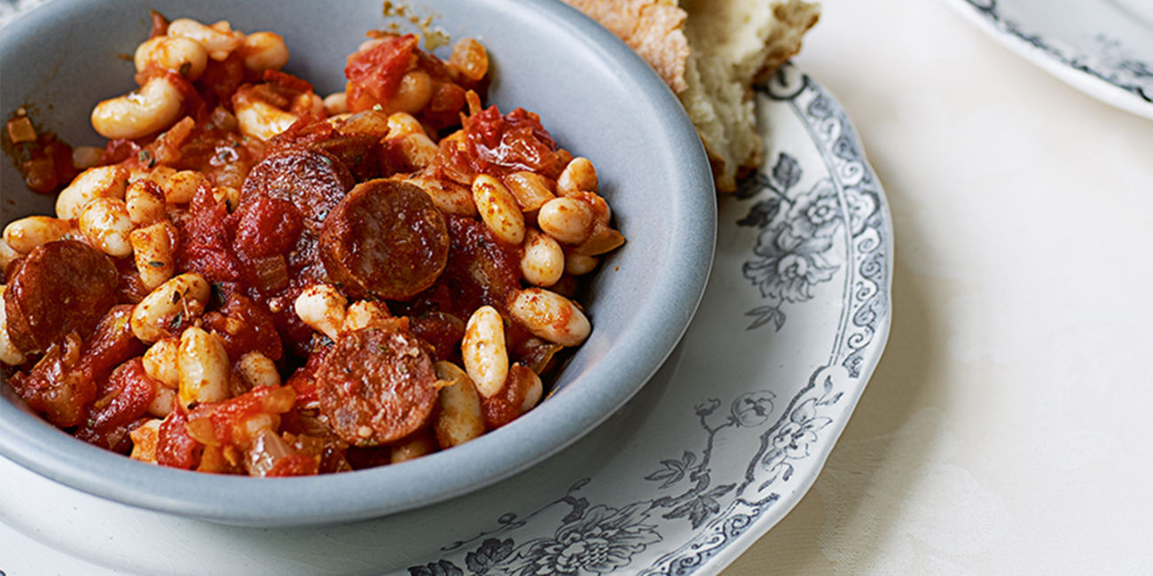 Chorizo with beans