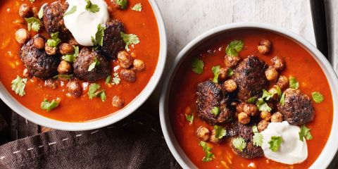 Mexican meatball soup