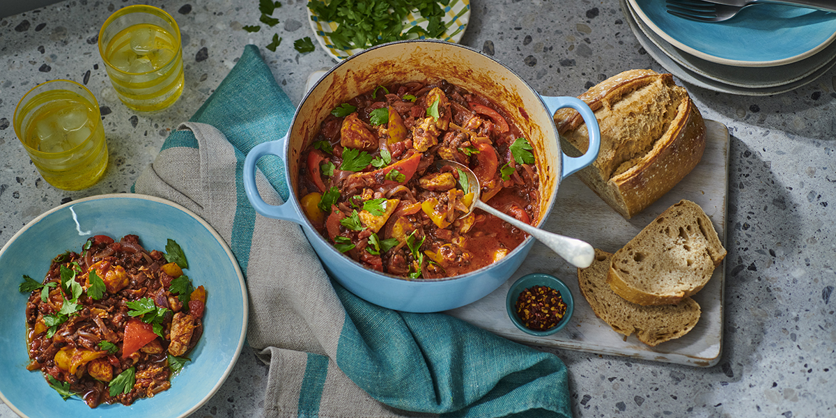 Chicken & chorizo one-pan recipe