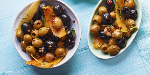 Marinated olives