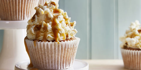 Brown butter popcorn cupcakes