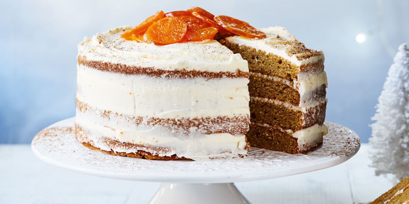 Frosted clementine cake