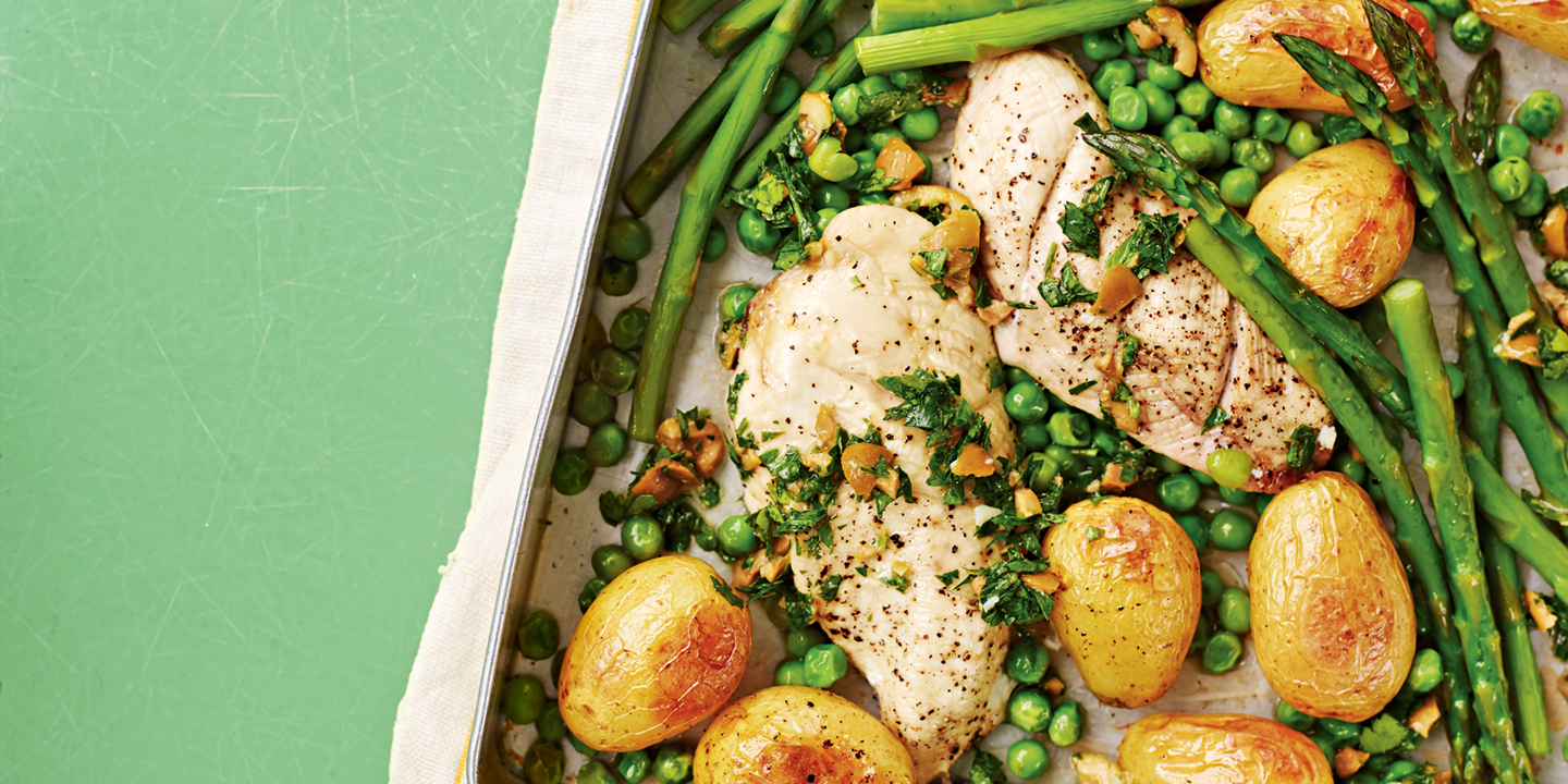 Roast chicken with olives