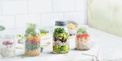 Mexican salad jar