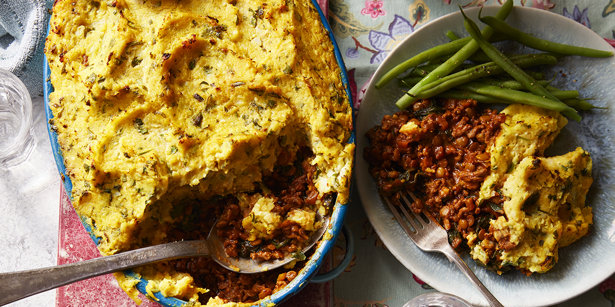 Curried cottage pie with cauli topping - Co-op